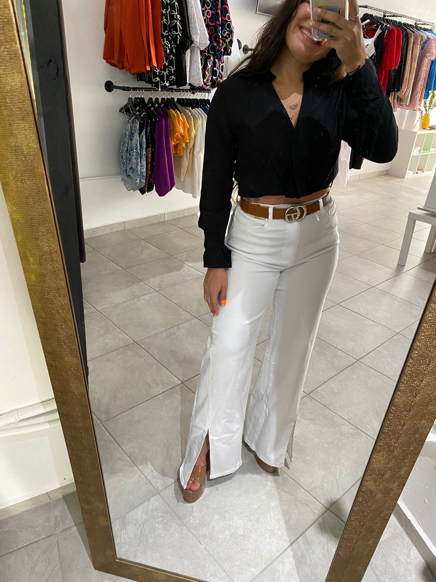 Jet Black Blouse