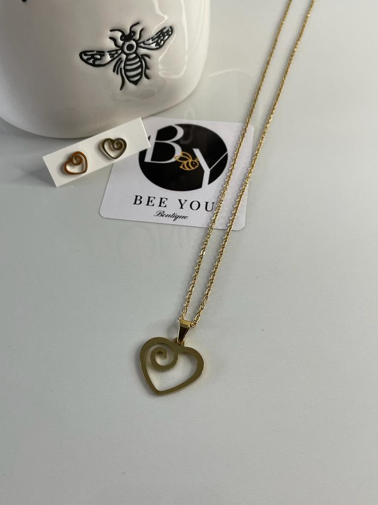 Gold Open Heart