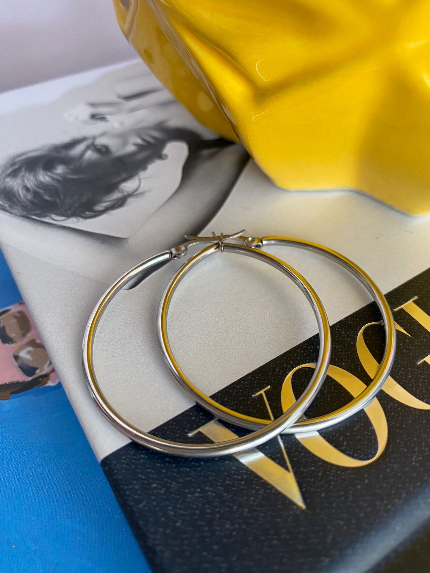 Silver Hoops