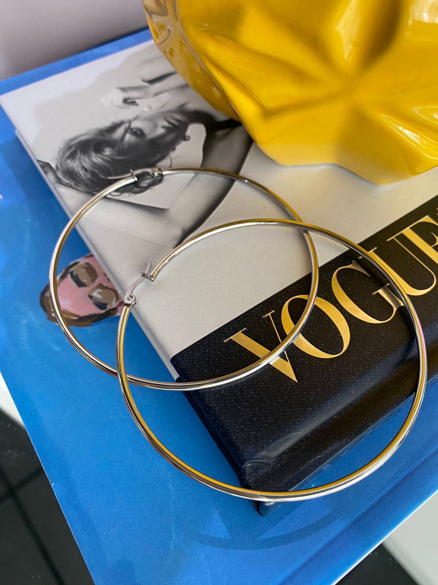 Silver Hoops