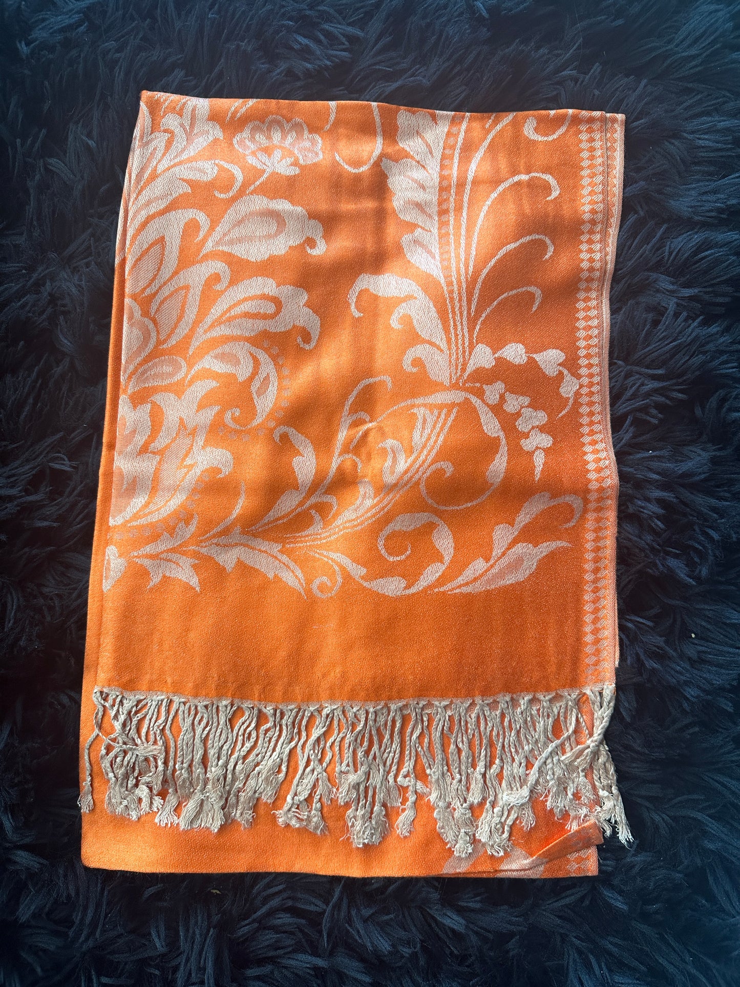 Pashmina Flower Orange