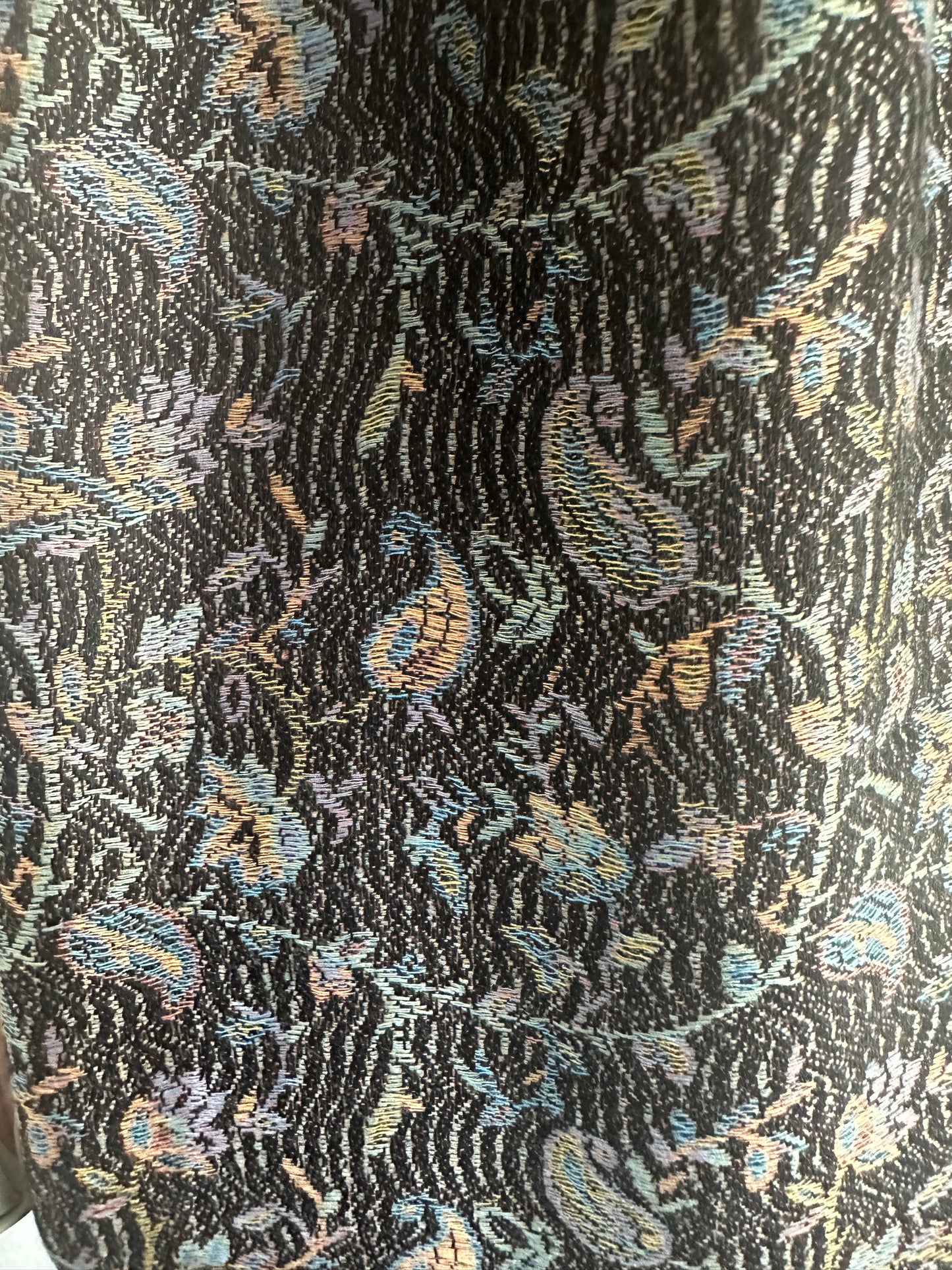 Pashmina Black with colors details