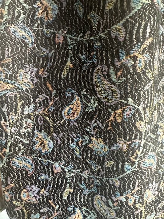 Pashmina Black with colors details
