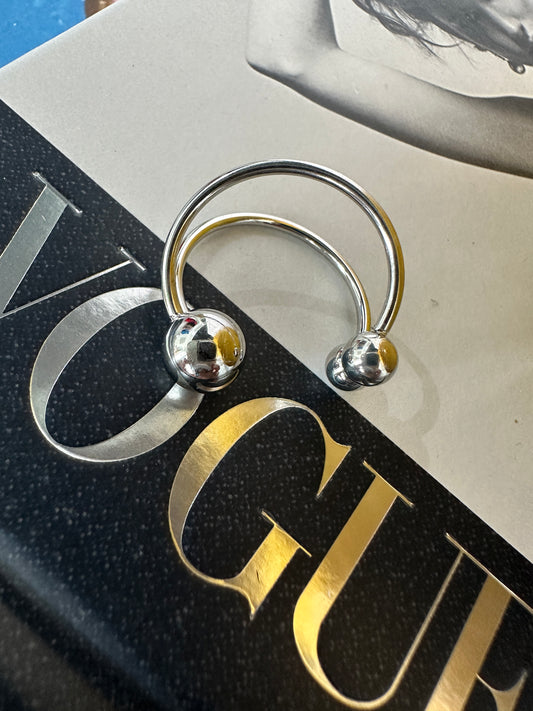 Gorgeous 3 Ball Silver Ring