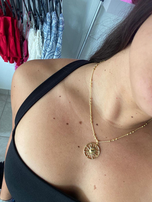 Gold Sun Necklace