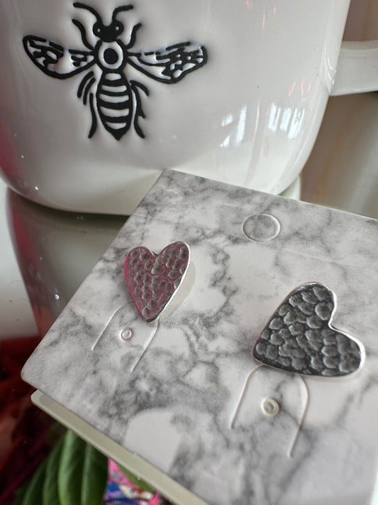 Matte Heart Earring