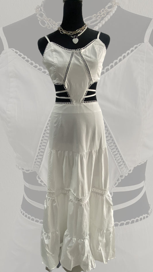 Long Beauty White Dress